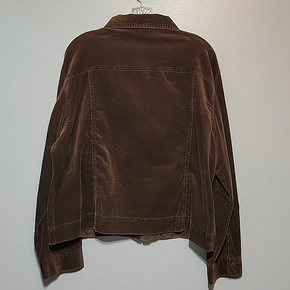 Chico's Womens Corduroy Brown Jacket -  Size 3/XL - Picture 2 of 9